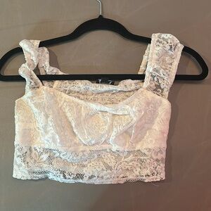 White crop top